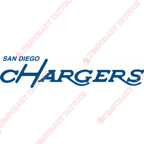 San Diego Chargers Customize Temporary Tattoos Stickers NO.728